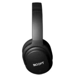 Boost Wave Wireless Headset, Type C, Up to 80 Hours Play Time, IPX4, Game Mode, BT 5.4, 40mm Neodymium, AUX Cable, Matte Black - Image 3