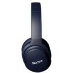 Boost Wave Wireless Headset, Type C, Up to 80 Hours Play Time, IPX4, Game Mode, BT 5.4, 40mm Neodymium, AUX Cable, Midnight Blue - Image 3