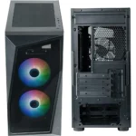 Cooler Master CMP 320 ARGB M-ATX Mini-Tower Case, Black - Image 3