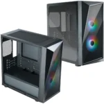 Cooler Master CMP 320 ARGB M-ATX Mini-Tower Case, Black - Image 4