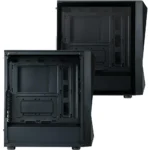 Cooler Master CMP 520 ARGB ATX Mid-Tower PC Case, Asymmetrical Crystal Front Panel Design, Mesh Front Panel, Tempered Glass Panel, CF120P + Dual CF120S 120mm PWM Customizable ARGB Fans - Image 2