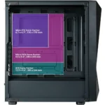 Cooler Master CMP 520 ARGB ATX Mid-Tower PC Case, Asymmetrical Crystal Front Panel Design, Mesh Front Panel, Tempered Glass Panel, CF120P + Dual CF120S 120mm PWM Customizable ARGB Fans - Image 6