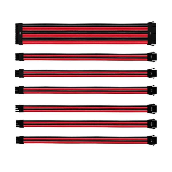 Cooler Master Colored Extension Cable Kit - Red & Black