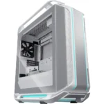 Cooler Master Cosmos C700M White E-ATX Full-Tower, Curved Tempered Glass Panel, iser Cable PCIe 4.0, Flexible Interior, Diverse Liquid Cooling Layout, Type-C, Customizable ARGB
