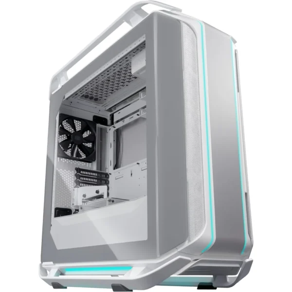 Cooler Master Cosmos C700M White E-ATX Full-Tower, Curved Tempered Glass Panel, iser Cable PCIe 4.0, Flexible Interior, Diverse Liquid Cooling Layout, Type-C, Customizable ARGB