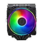 Cooler Master Hyper 622 Halo Black RR-D6BB-20PA-R1 Dual Tower CPU Air Cooler, Halo² Fan, Dual Loop ARGB, Aluminum Top Cover, 6 Heat Pipes, 154mm Tall, AMD Ryzen AM5/AM4, Intel LGA1700/1200 - Image 2