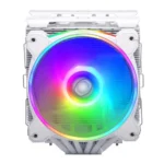 Cooler Master Hyper 622 Halo White RR-D6WW-20PA-R1 Dual Tower CPU Air Cooler, Halo² Fan, Dual Loop ARGB, Aluminum Top Cover, 6 Heat Pipes,154mm Tall, AMD Ryzen AM5/AM4, Intel LGA1700/1200 - Image 2