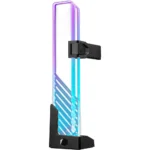 Cooler Master MasterAccessory ARGB GPU Support Bracket, Edge-Lit ARGB Tempered Glass, Universal GPU Bracket, Multiple Orientations