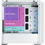 Cooler Master MasterBox 520 Mesh White Airflow ATX Mid-Tower, Mesh Front Panel, Tempered Glass Panel, E-ATX up to 10.7in, Gen2 Type-C, Three CF120 120mm PWM Customizable ARGB Fan - Image 4