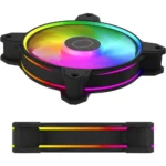 Cooler Master MasterFan MF120 Halo² Fan, Duo-Ring ARGB Gen 2 LED Rings, 120mm 2050rpm Dynamic PWM, Enlarged Fan Blades, Hybrid Frame for PC Case, Liquid and Air Cooler - Image 3