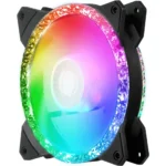 Cooler Master MasterFan MF120 Prismatic - Case Fan, 120 mm, MFY-B2DN-20NPA-R1, Triple Ring Addressable RGB Lighting, Cristal Effect, Silent Cooling - Full Compatibility - Image 2
