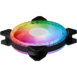 Cooler Master MasterFan MF120 Prismatic - Case Fan, 120 mm, MFY-B2DN-20NPA-R1, Triple Ring Addressable RGB Lighting, Cristal Effect, Silent Cooling - Full Compatibility - Image 3