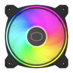 Cooler Master MasterFan MF140 Halo² MFL-B4DN-16NP2-R2 Case Fan, Duo-Ring ARGB Gen 2 LED Rings, 120mm 1600rpm Dynamic PWM, Enlarged Fan Blades, Hybrid Frame for PC Case, Liquid and Air Cooler, Black - Image 2