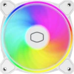 Cooler Master MasterFan MF140 Halo² White MFL-B4DW-16NP2-R2 PC Case, Liquid Cooler, Air Cooler Fan, Dual Loop Gen 2 ARGB LEDs Rings, Dynamic PWM 140mm 1,600 RPM, Air Balance Blades, Hybrid Frame - Image 2