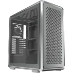 Cooler Master MasterFrame 600 EATX Mid Tower Case, Pre-installed 3x 140mm/1x 120mm Mobius Fans - Silver