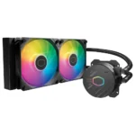 Cooler Master MasterLiquid 240L Core MLW-D24M-A18PZ-R1, 240mm Close-Loop AIO Liquid Cooler, ARGB Sync, Gen S Coldplate Pump, 120mm PWM, CryoFuze 14W/mK, AMD Ryzen AM5/AM4, Intel LGA1700/1200, Black