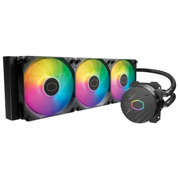 Cooler Master MasterLiquid 360L Core MLW-D36M-A18PZ-R1, 360mm Close-Loop AIO Liquid Cooler, ARGB Sync, Gen S Coldplate Pump, 120mm PWM, CryoFuze 14W/mK, AMD Ryzen AM5/AM4, Intel LGA1700/1200, Black