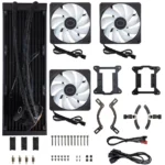 Cooler Master MasterLiquid 360L Core MLW-D36M-A18PZ-R1, 360mm Close-Loop AIO Liquid Cooler, ARGB Sync, Gen S Coldplate Pump, 120mm PWM, CryoFuze 14W/mK, AMD Ryzen AM5/AM4, Intel LGA1700/1200, Black - Image 4