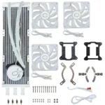 Cooler Master MasterLiquid 360L Core White MLW-D36M-A18PZ-RW, 360mm Close-Loop AIO Liquid Cooler, ARGB Sync, Gen S Coldplate Pump, 120mm PWM, CryoFuze 14W/Mk, AMD Ryzen AM5/AM4, Intel LGA1700/1200 - Image 4