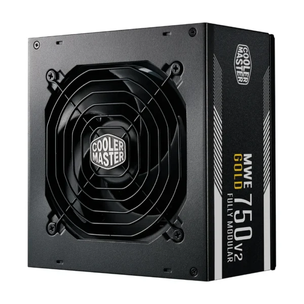 Cooler Master MWE Gold 750 V2 MPE-7501-AFAAG-3EU ATX3.0 Fully Modular Power Supply, 750W, 80+ Gold Efficiency, Quiet 140mm FDB Fan, 2 EPS Connectors, High Temperature Resilience