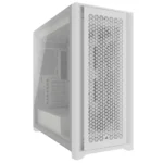 CORSAIR 5000D CORE Airflow Mid Tower ATX PC Case – White