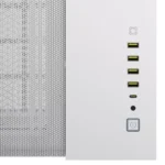 CORSAIR 6500D AIRFLOW Mid-Tower ATX Dual Chamber PC Case – Tempered Glass – White - Image 7