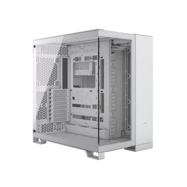 CORSAIR 6500X Mid-Tower Dual Chamber PC Case – White
