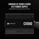 Corsair CX Series CX550 - 550 Watt 80 PLUS Bronze ATX Power Supply - Image 2