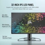CORSAIR XENEON 32UHD144 32-Inch IPS UHD (3840 x2160), 144Hz Refresh Rate, HDR600 Gaming Monitor - Image 4