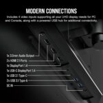 CORSAIR XENEON 32UHD144 32-Inch IPS UHD (3840 x2160), 144Hz Refresh Rate, HDR600 Gaming Monitor - Image 6
