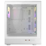 COUGAR AIRFACE PURE RGB ATX Mid Tower PC Case, White - 4x Pre-installed Fans - Image 2