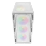COUGAR AIRFACE PURE RGB ATX Mid Tower PC Case, White - 4x Pre-installed Fans - Image 4