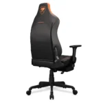 COUGAR ARMOR EVO S Ergonomic Gaming Chair, Breathable PVC Leather, Retractable Footrest, Magnetic Neck Pillow and Lumbar Cushion, 3D Adjustable Armrest, Reclining Backrest up to 155º Tilt & Lock Mechanism - Black/Orange - Image 7