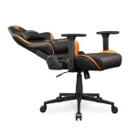 COUGAR ARMOR ONE V2 Gaming Racing-inspired Ergonomic Chair, Premium Breathable PVC Leather, 4D Folding Armrests, Neck Pillow/Lumbar Cushion, Additional Storage - Black/Orange - Image 3