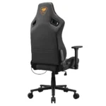 COUGAR DEFENSOR Gray F Ergonomic Office/Gaming Chair, Adjustable Height and Tilt, 155º Recline, 4D Folding Armrests, Magnetic Memory Foam Neck Pillow, Durable Hyper-dura Leatherette Upholstery, Woven Fabric, Back Pockets, 120kg Capacity - Gray/Orange - Image 6