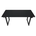 Cougar E-GRAV 160 Electric Gaming Desk, Full Desk Mouse Pad, Shields for Transmission Shaft & Motor, Cable Tray for Easy Management, Headset Hook – Black