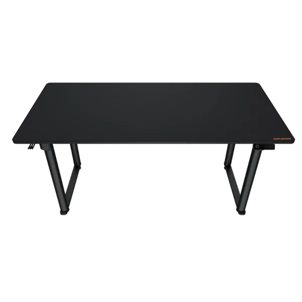 Cougar E-GRAV 160 Electric Gaming Desk, Full Desk Mouse Pad, Shields for Transmission Shaft & Motor, Cable Tray for Easy Management, Headset Hook – Black