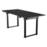 Cougar E-GRAV 180 Electric Gaming Desk, Full Desk Mouse Pad, Shields for Transmission Shaft & Motor, Cable Tray for Easy Management, Headset Hook – Black - Image 2