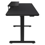 Cougar E-STAR 140 Electric Gaming Desk, Full Desk Mouse Pad, Removable Monitor Stand, Shields for Transmission Shaft & Motor, Cable Tray for Easy Management, Headset Hook – Black - Image 4