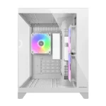 COUGAR FV150 MINI RGB Micro-ATX Mini Tower PC Case, White - 3x Pre-installed Fans - Image 3