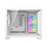 COUGAR FV150 MINI RGB Micro-ATX Mini Tower PC Case, White - 3x Pre-installed Fans - Image 4