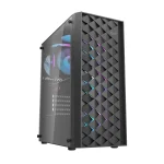 darkFlash DK351 ATX PC Gaming Case w/ 4x ARGB Fans Pre-Installed