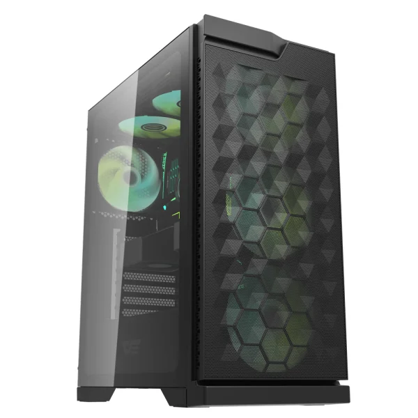 darkFlash DK361 Hexagon Mesh ATX PC Case