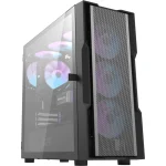 darkFlash DK431 Tempered Glass E-ATX PC Case, 4x ARGB Fans Pre-Installed - Black