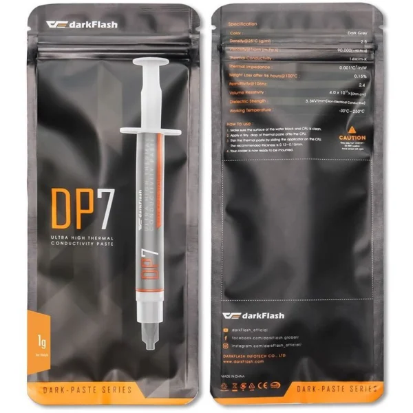 darkFlash DP7 Thermal Paste, 14.0W/m-K - 1g