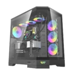 darkFlash DQX90 LUXURY Gaming Desktop PC Mid Tower Gaming Case - 4x ARGB Fans Pre-Installed