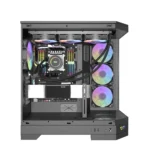 darkFlash DQX90 LUXURY Gaming Desktop PC Mid Tower Gaming Case - 4x ARGB Fans Pre-Installed - Image 2