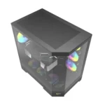 darkFlash DQX90 LUXURY Gaming Desktop PC Mid Tower Gaming Case - 4x ARGB Fans Pre-Installed - Image 6