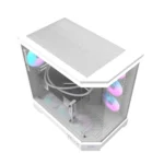 darkFlash DQX90 LUXURY Gaming Desktop PC Mid Tower Gaming Case White - 4x ARGB Fans Pre-Installed - Image 6