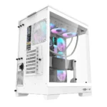 darkFlash DQX90 LUXURY Gaming Desktop PC Mid Tower Gaming Case White - 4x ARGB Fans Pre-Installed - Image 7
